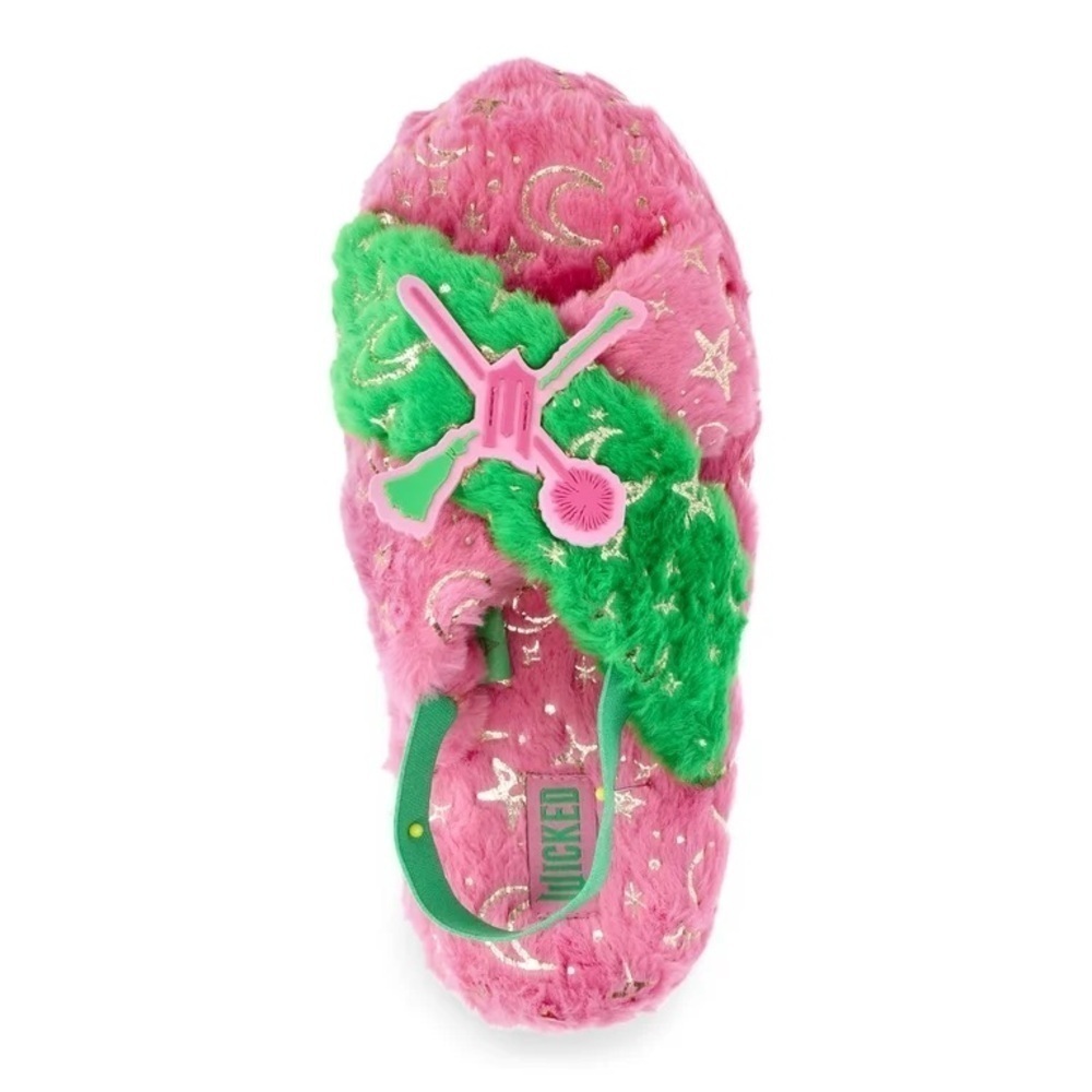 Wicked Women’s Slippers NEW 7/8 Glinda Elphaba Pink Green - Picture 2 of 8